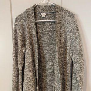 J. Crew Open Front Gray Sweater